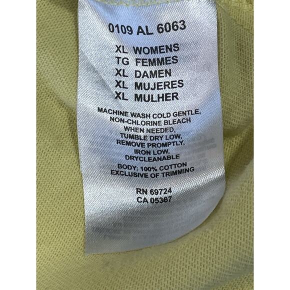 Columbia Women’s XL Yellow 1/4 Zip Pullover Sweatshirt 100% Cotton Casual Wear - Picture 8 of 8